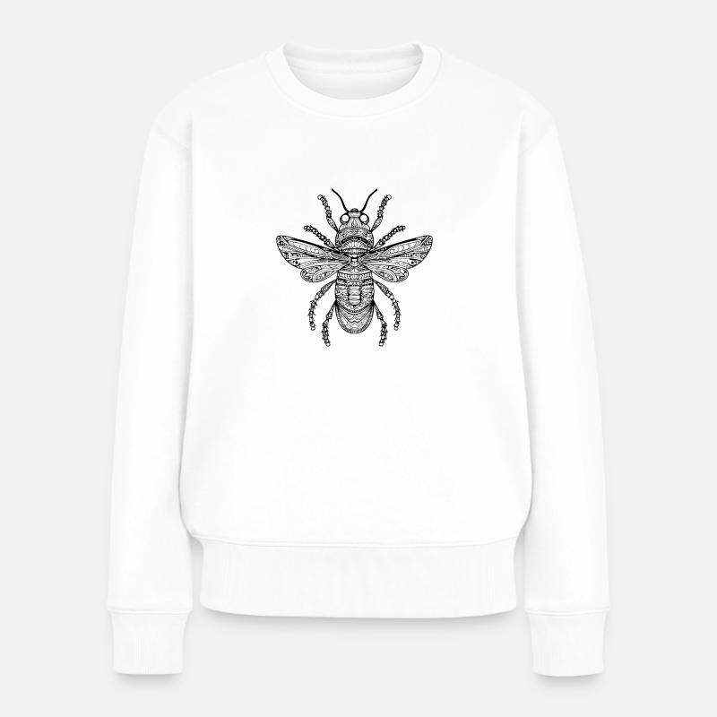 Insekten Krabbeltiere Arthropoden - Frauen Premium Bio Pullover - Weiß