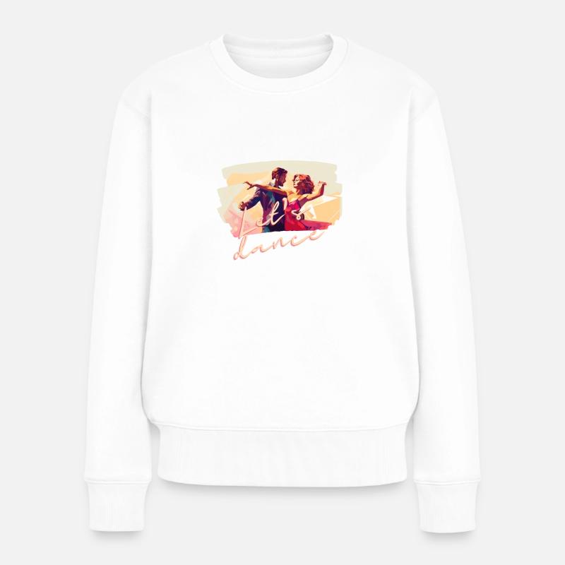 Let's dance - Frauen Premium Bio Pullover - Weiß