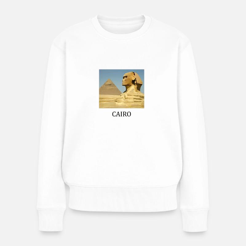 Pyramides de Gizeh - Pull Premium bio Femme - blanc
