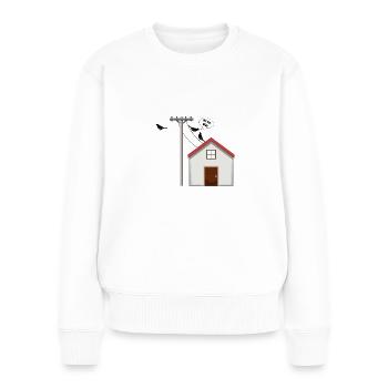 Il a wlan Raabe drôle de dictons animaux - Pull Premium bio Femme - blanc - Devant - Julia (174cm)
