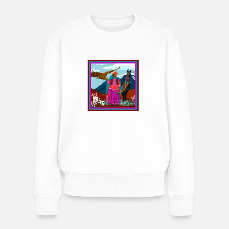 Pérou 2 - Pull Premium bio Femme - blanc