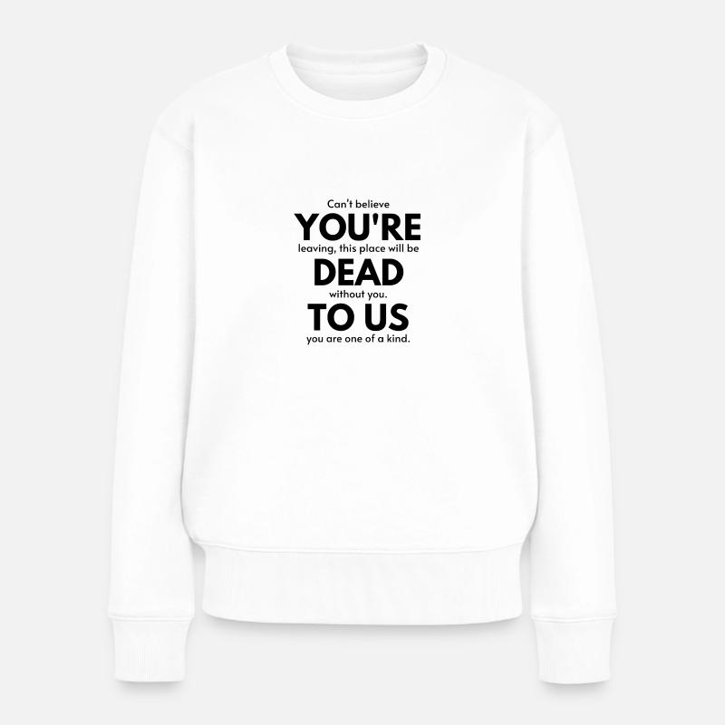 Kollege verabschiedet sich - Frauen Premium Bio Pullover - Weiß