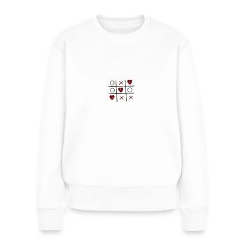 Tic Tac Too - Frauen Premium Bio Pullover - Weiß - Vorne - Julia (174cm)