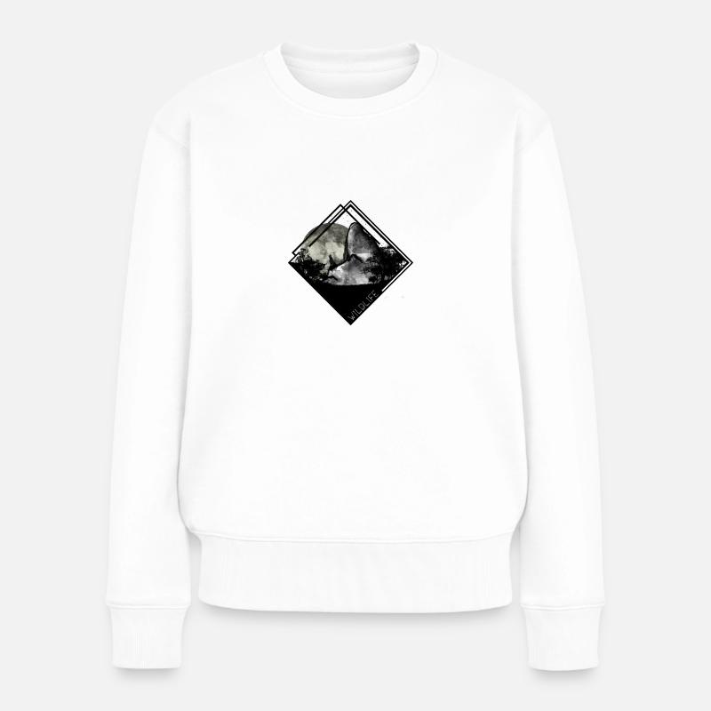 wildlife - Frauen Premium Bio Pullover - Weiß