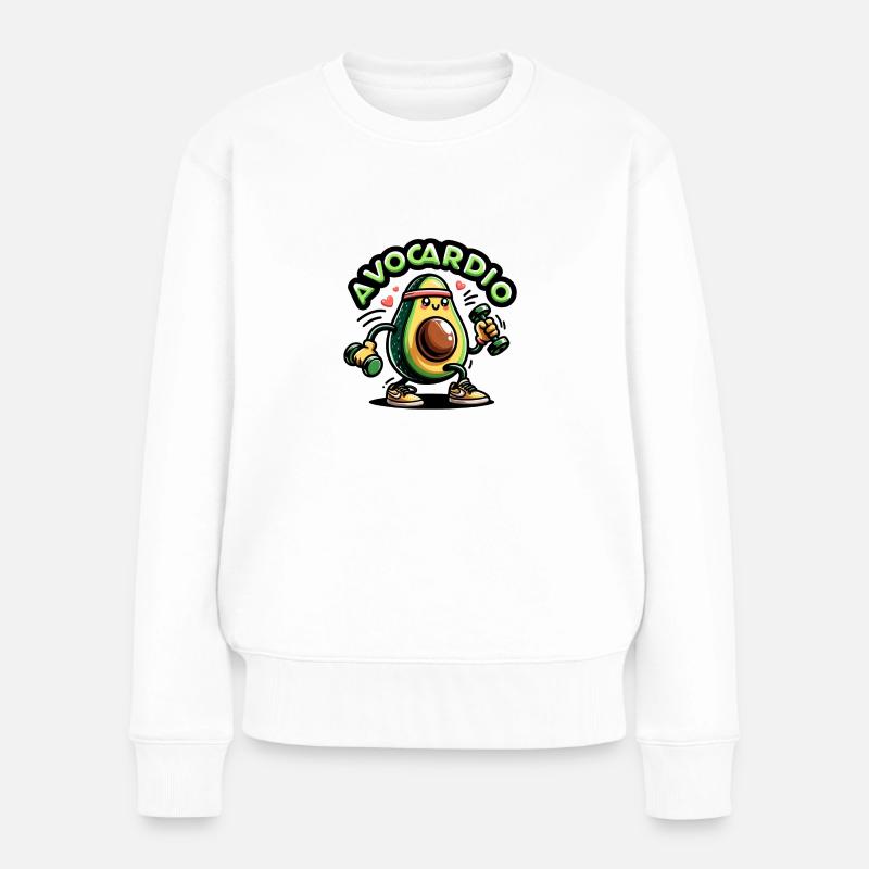 Avocardio - Women's Premium Organic Jumper - white