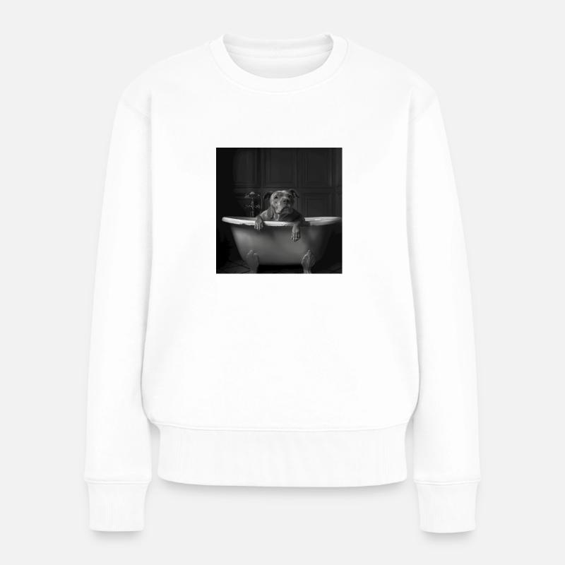 Le Pitbull - Pull Premium bio Femme - blanc