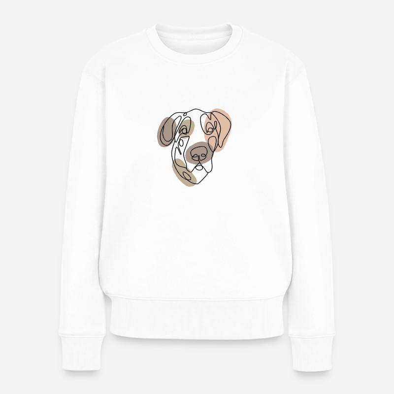 GREAT DANE, une ligne rétro - Pull Premium bio Femme - blanc