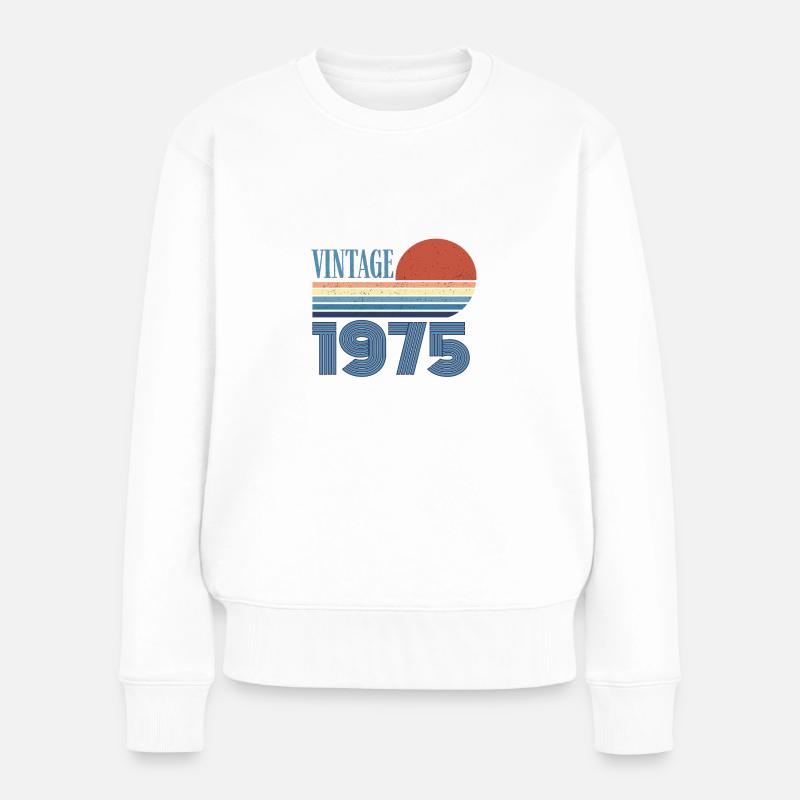 vintage 1975 - Pull Premium bio Femme - blanc