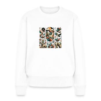 Animals - Women's Premium Organic Jumper - white - Front - Julia (174cm)