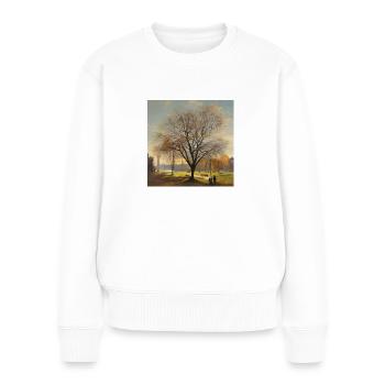 Tree Painting - Women's Premium Organic Jumper - white - Front - Julia (174cm)