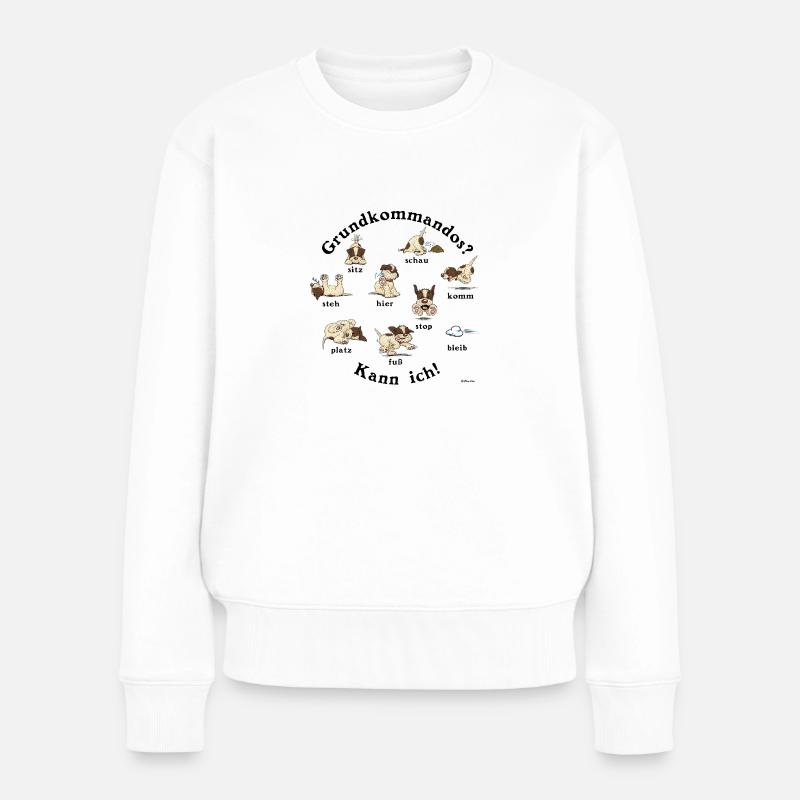 Kommandos1 - Frauen Premium Bio Pullover - Weiß