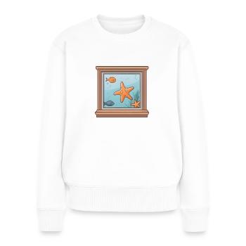 Water view - Women's Premium Organic Jumper - white - Front - Julia (174cm)