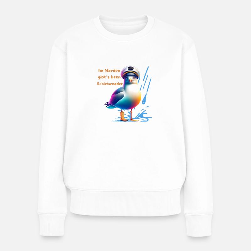 Aurore boréale - Pull Premium bio Femme - blanc