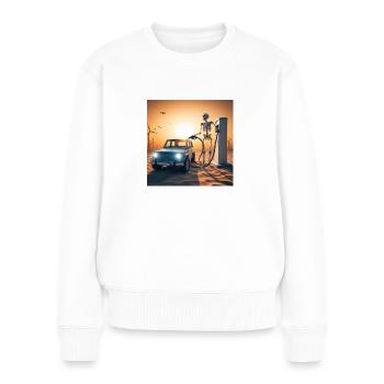 DO I HAVE TO EXPLAIN IT TO YOU...? - Women's Premium Organic Jumper - white - Front - Julia (174cm)