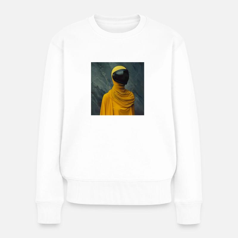 AP Surreal Portrait 3 August 2024 - Frauen Premium Bio Pullover - Weiß