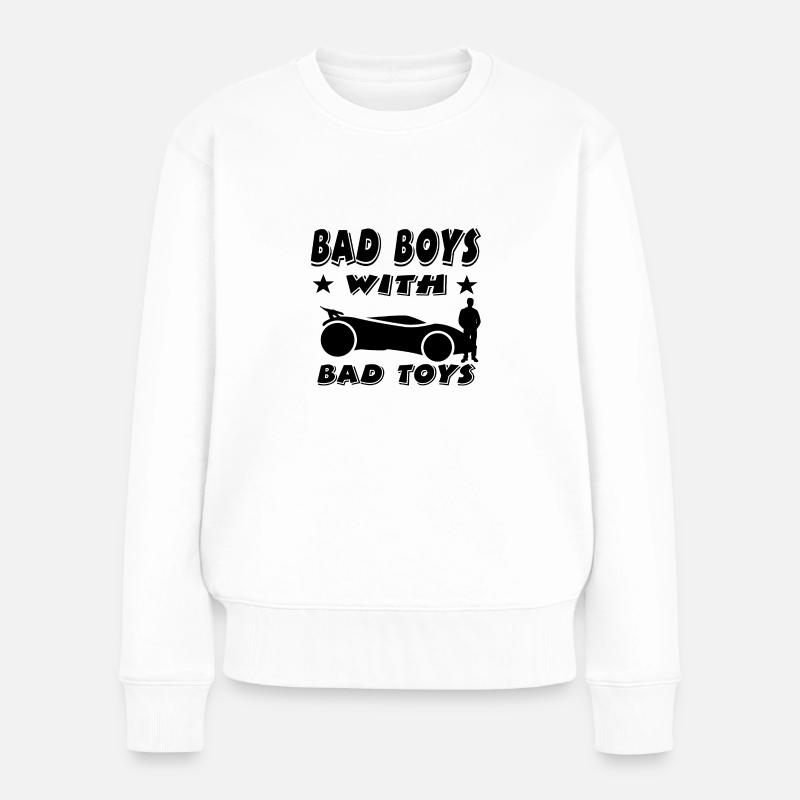 Auto - Frauen Premium Bio Pullover - Weiß