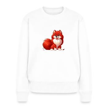 Spitz 2 - Frauen Premium Bio Pullover - Weiß - Vorne - Julia (174cm)