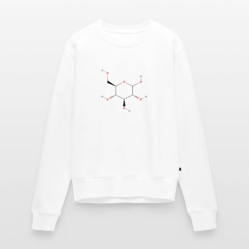 Molécule de glucose - Formule structurale colorée Pull Premium bio Femme