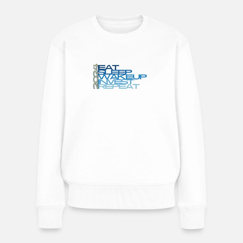 tägliche Routine oder den Alltag - Frauen Premium Bio Pullover - Weiß