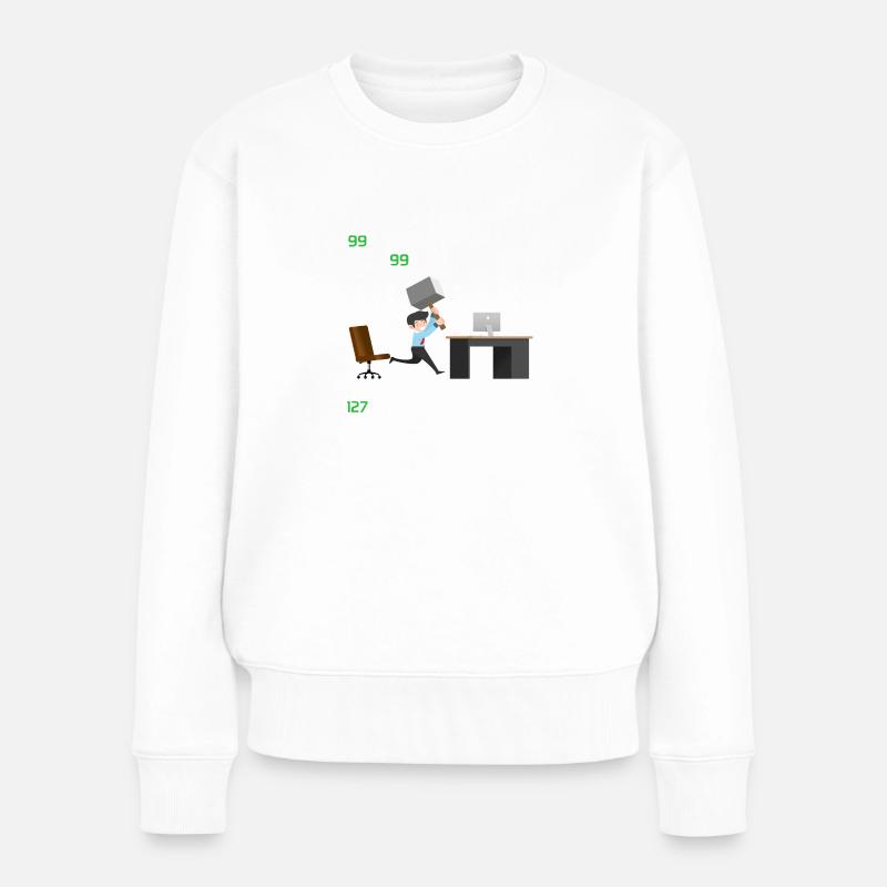 Programmer - Women's Premium Organic Jumper - white