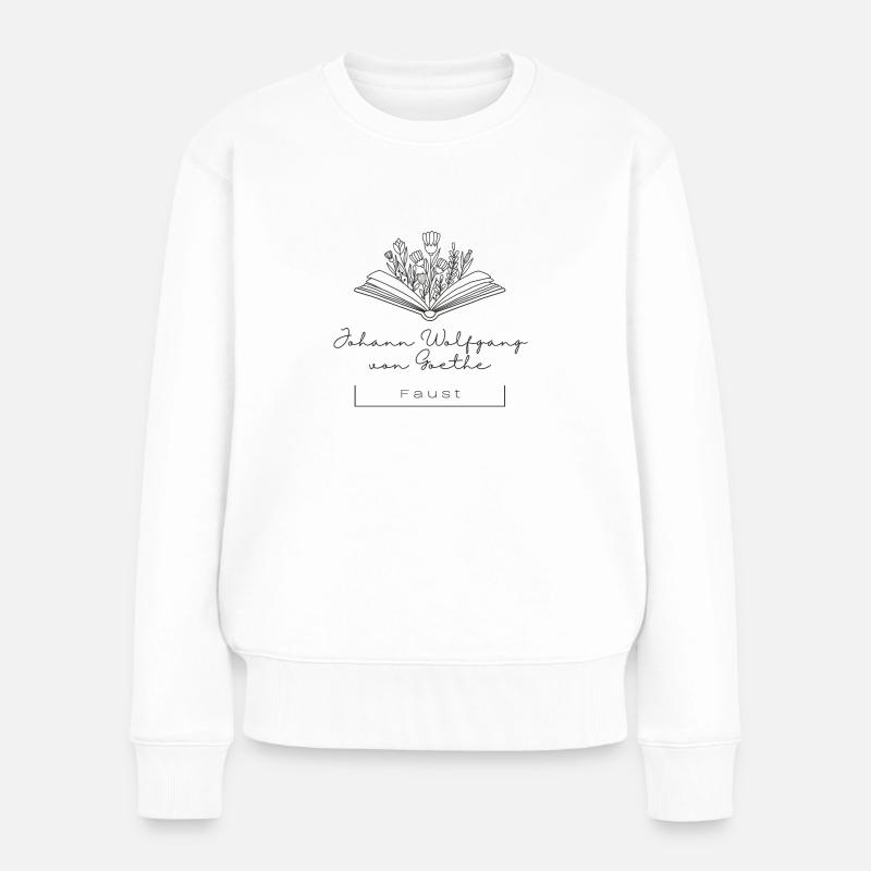 Goethe - Faust. Der Tragödie erster Teil - Frauen Premium Bio Pullover - Weiß