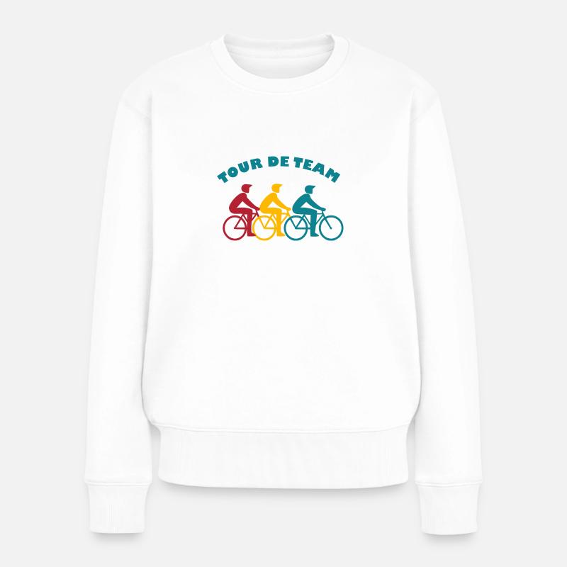 Tour de Team - Bicycle Design - Pull Premium bio Femme - blanc