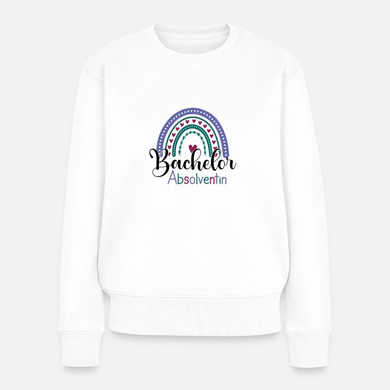 Bachelor Absolventin - Frauen Premium Bio Pullover - Weiß