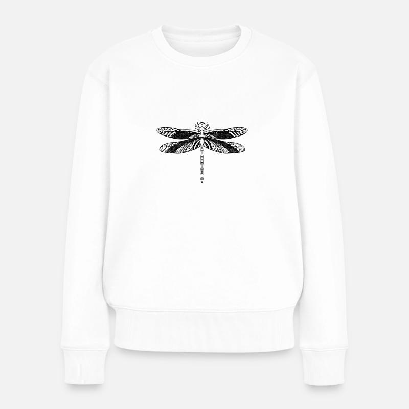 Libellule - Pull Premium bio Femme - blanc