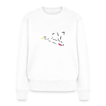 Duck - Women's Premium Organic Jumper - white - Front - Julia (174cm)