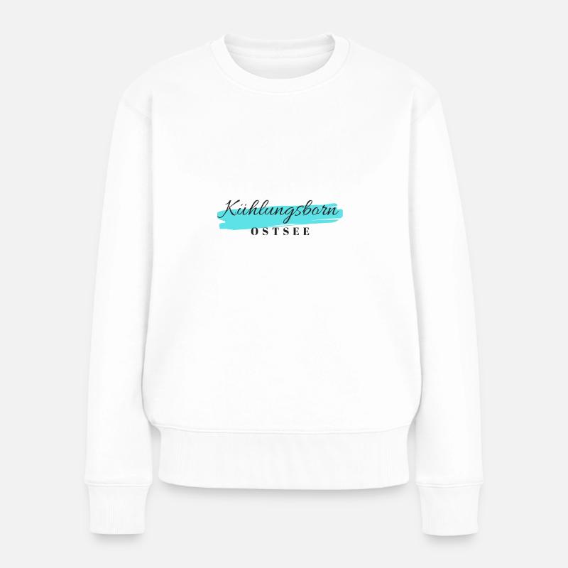 Kühlungsborn - Frauen Premium Bio Pullover - Weiß