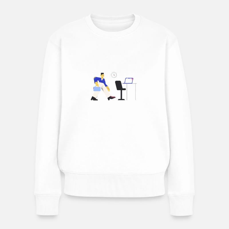 Pablo - Bureau - Pull Premium bio Femme - blanc