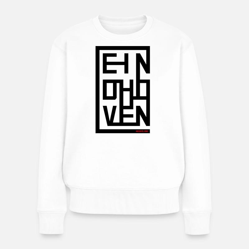 Style d’affiche EINDHOVEN – Urban City Design - Pull Premium bio Femme - blanc