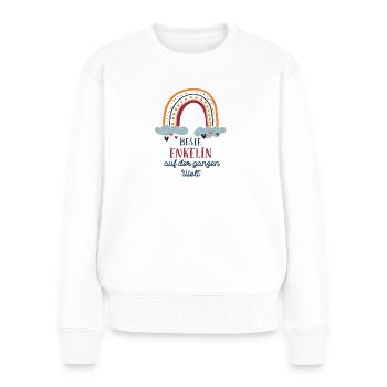 Beste Enkelin Enkelkinder Weltbeste Enkeltochter - Frauen Premium Bio Pullover - Weiß - Vorne - Julia (174cm)
