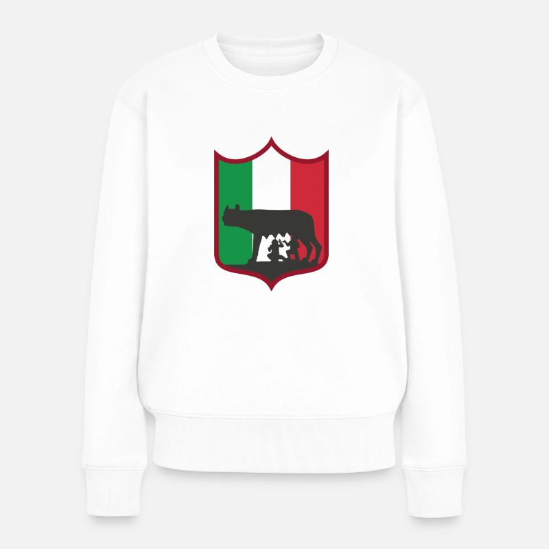 Rom - Frauen Premium Bio Pullover - Weiß