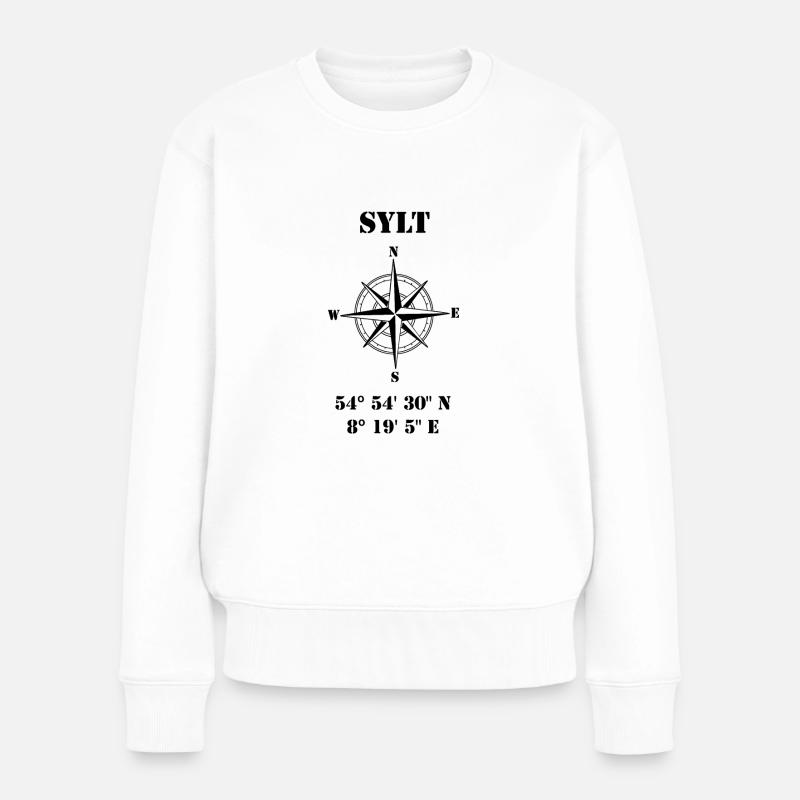 Sylt - Frauen Premium Bio Pullover - Weiß