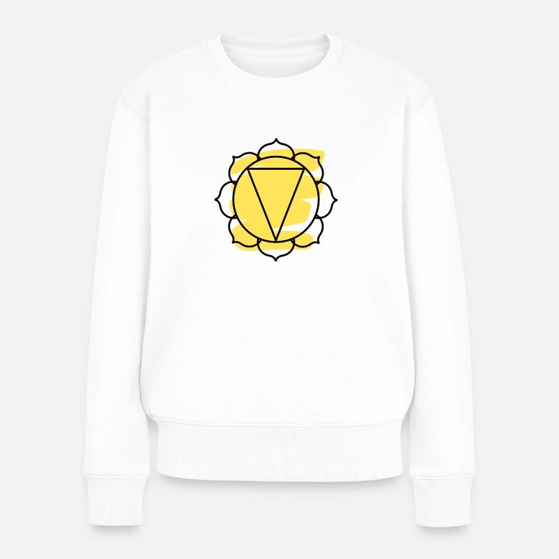 CHAKRA Manipura - Pull Premium bio Femme - blanc