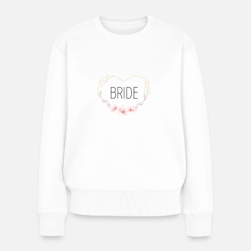 Bride - Frauen Premium Bio Pullover - Weiß