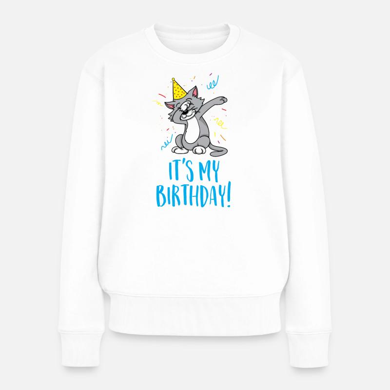 C'est mon anniversaire - Pull Premium bio Femme - blanc