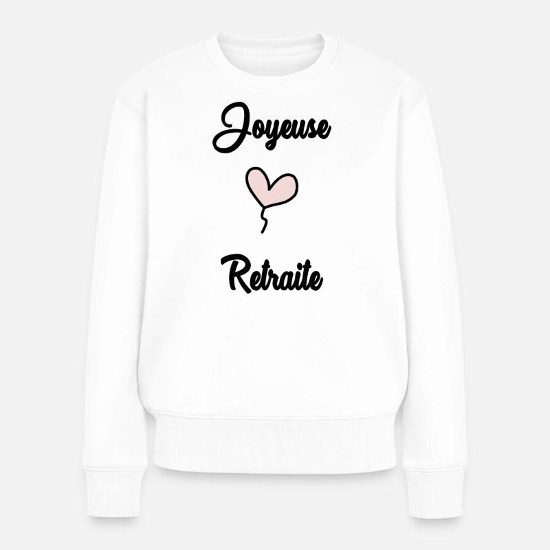 RETRAITE. JOYEUSE RETRAITE - Pull Premium bio Femme - blanc
