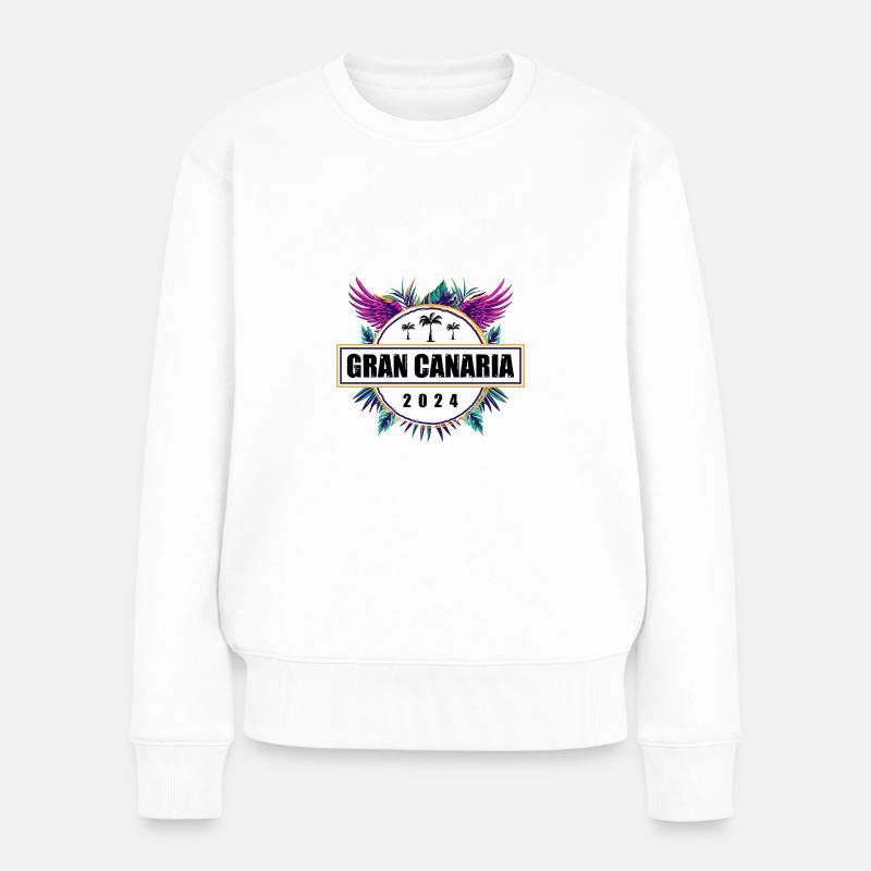 Gran Canaria 2024 Team - Frauen Premium Bio Pullover - Weiß