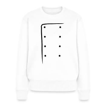 Chef's jacket - Women's Premium Organic Jumper - white - Front - Julia (174cm)