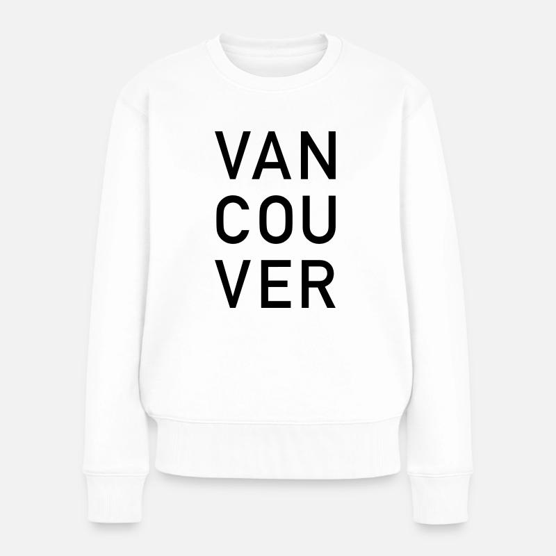 Vancouver - Frauen Premium Bio Pullover - Weiß