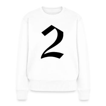 2 - Women's Premium Organic Jumper - white - Front - Julia (174cm)