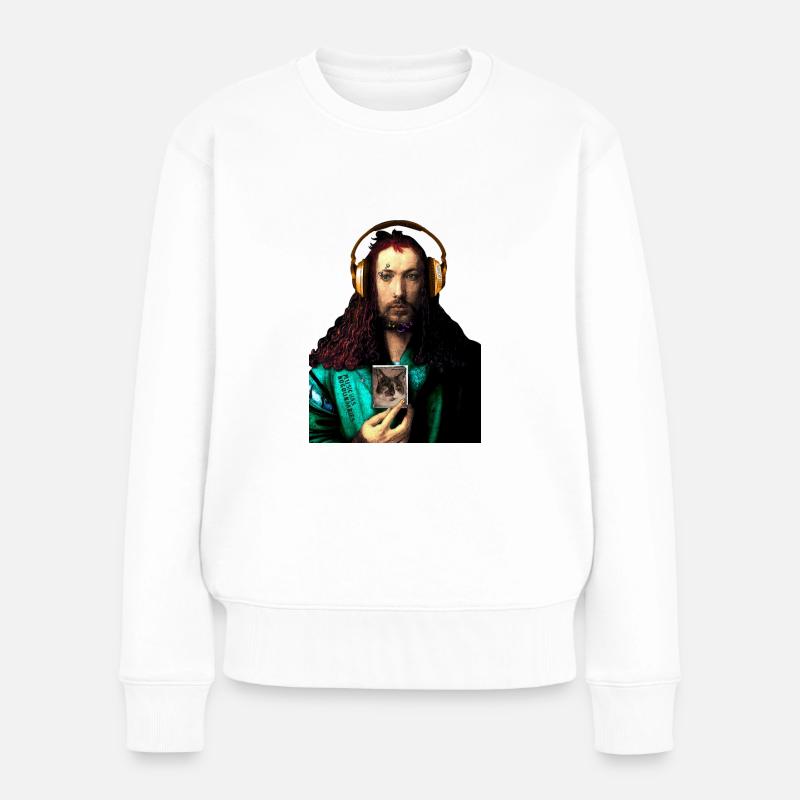 Albrecht Dürer - Frauen Premium Bio Pullover - Weiß