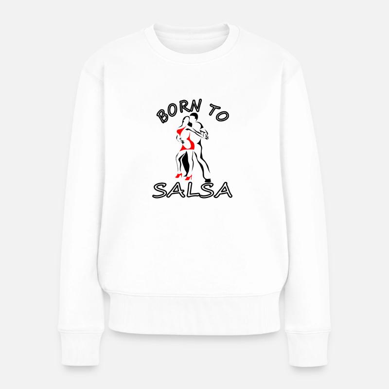 Salsa danse danse de salsa danse j’aime cadeau de salsa - Pull Premium bio Femme - blanc