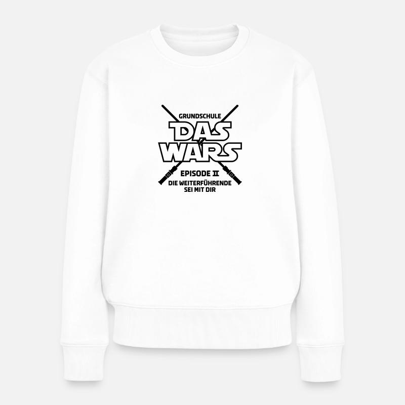 Star War Das Wars Schule Abschluss - Frauen Premium Bio Pullover - Weiß