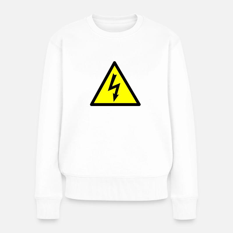 High Voltage - Pull Premium bio Femme - blanc
