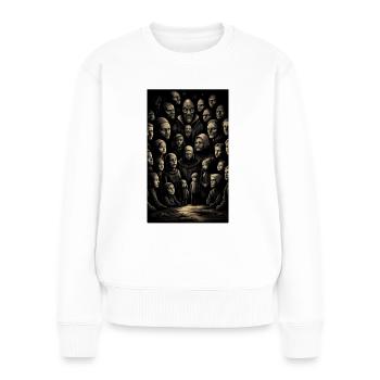 Eerie extended family gathering - Women's Premium Organic Jumper - white - Front - Julia (174cm)