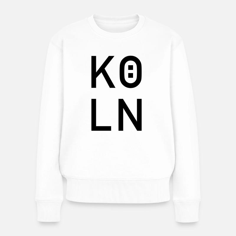 Köln :) - Frauen Premium Bio Pullover - Weiß