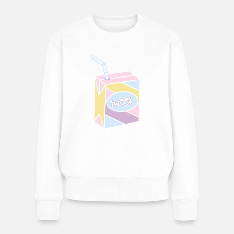 tweek juice box - Frauen Premium Bio Pullover - Weiß